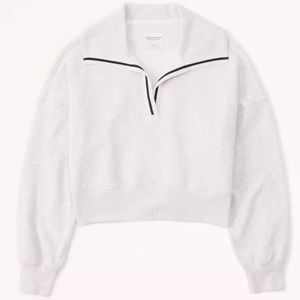 Abercrombie Drama Collar Mockneck Popover Sweater Size M